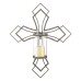 Contemporary Cross Candle Wall Sconce